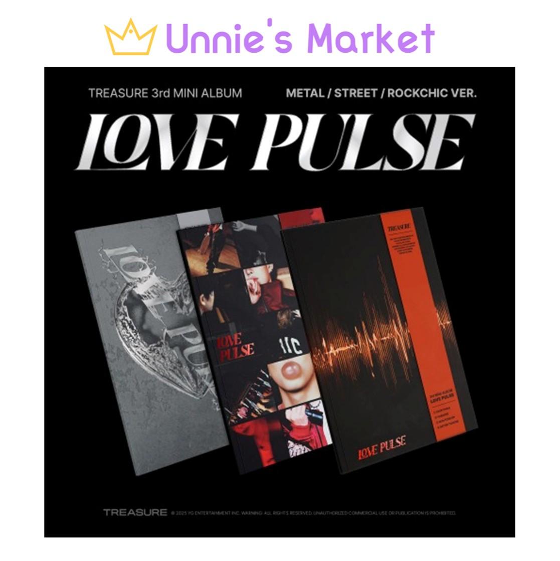 

TREASURE [ПУЛЬС ЛЮБВИ] (МЕТАЛЛ / УЛИЧНЫЙ / РОК-ШИК Вер.) SET (3 ver.)
