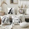 Anime S-Steins Gate Pillow Case Home Dorm Chair Back Short Plush Double-Sided Printing Office Nap Time Cushion Cover