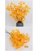 Artificial Red Maple Leaf Branch for Decoration and Landscaping