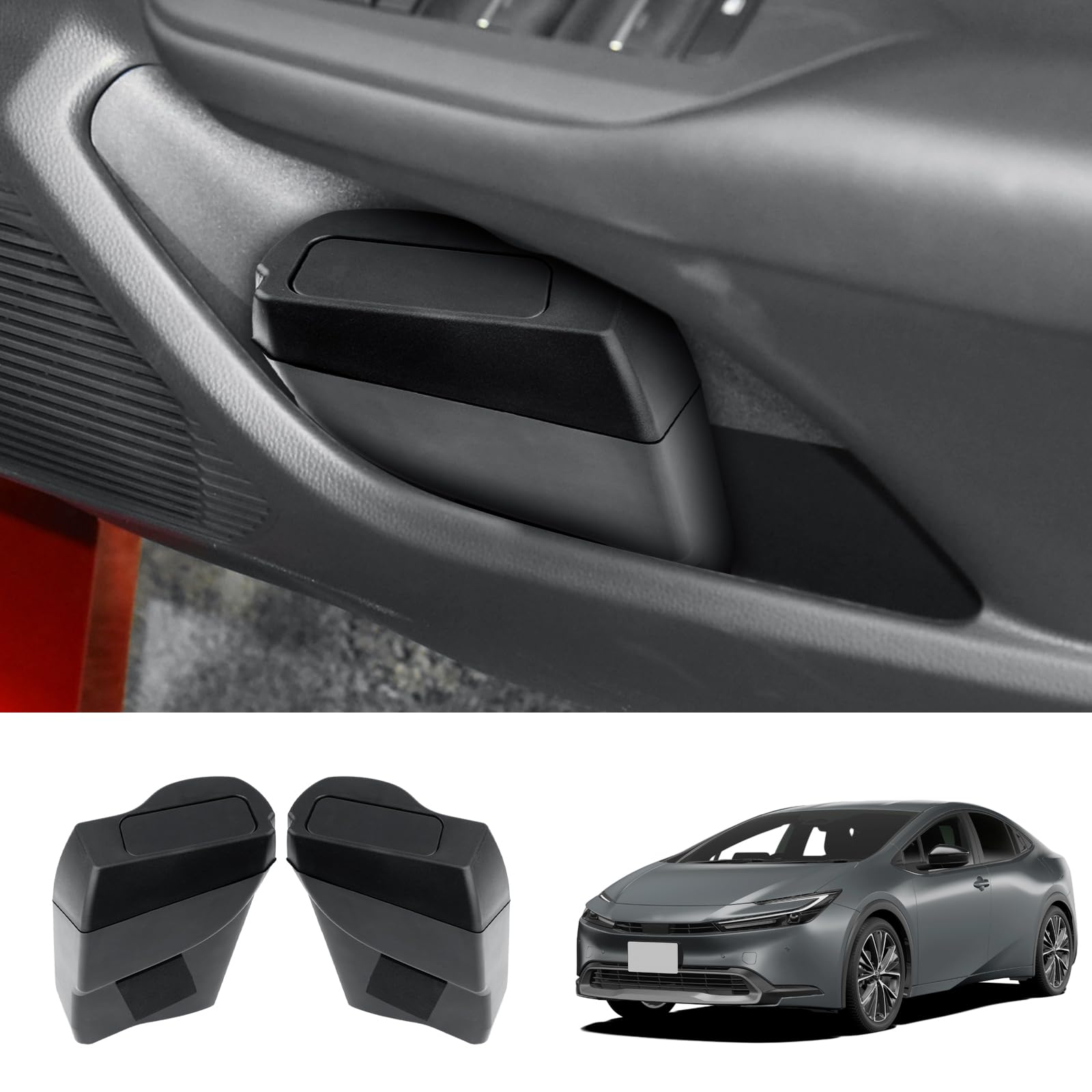 

RUIYA Новый Prius 60-й серии и 65-й серии Специальное мусорное ведро для водителя и пассажира Prius PHEV Боковой автомобильный аксессуар Prius 60 Мусор Боковой дизайн Сиденья, чёрный