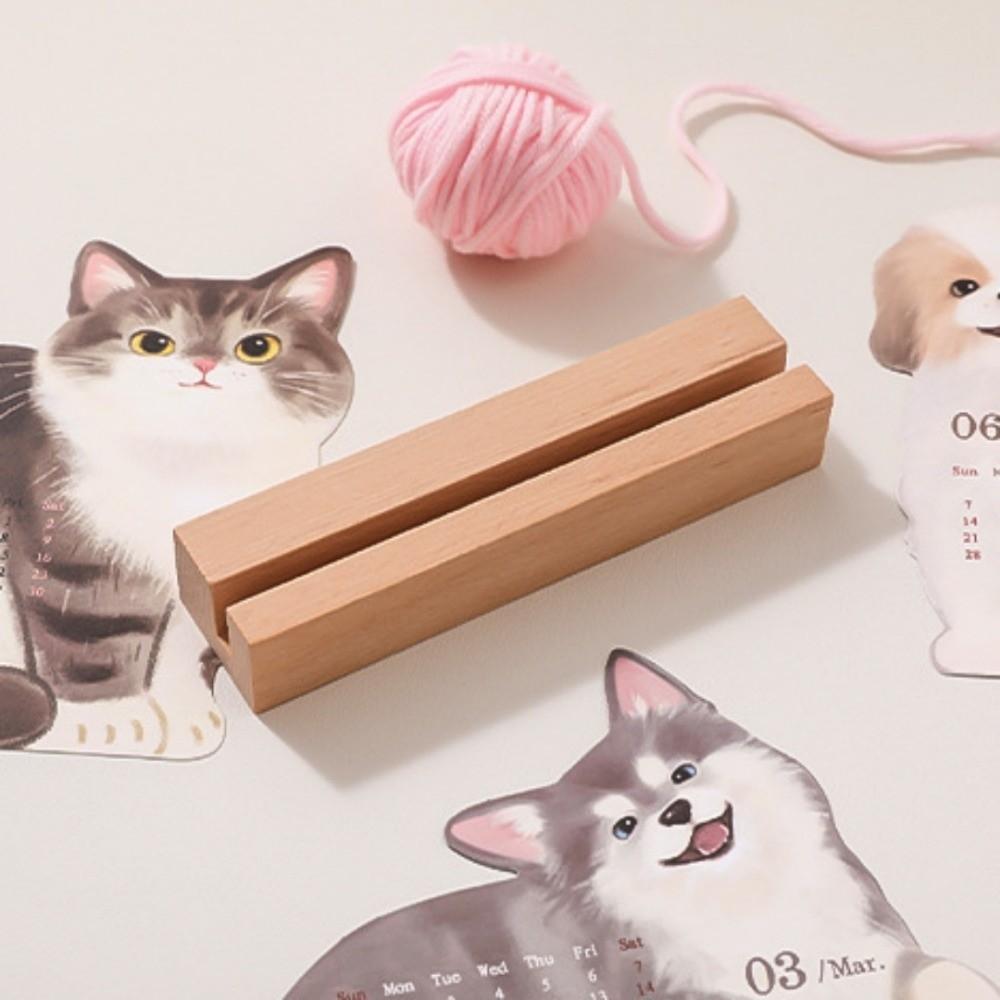 Schedule Kitty Calendar Time Planner Dog Cat Desktop Decoration Office School Supplies
