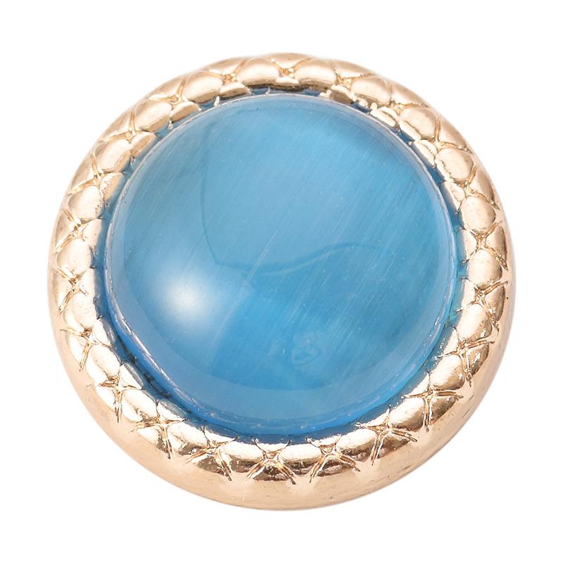 High-End-Knöpfe, Kleidung im kleinen Duftstil für Damen, Röcke, Hemden, Knöpfe, farbiges Metall, runde Accessoires, dekorative Accessoires.