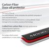 Carbon Fiber For Tesla Model Y -2024 Car Door Sill Panel Protector Trim Stickers Anti-scratch Accessories Tuning Decoration