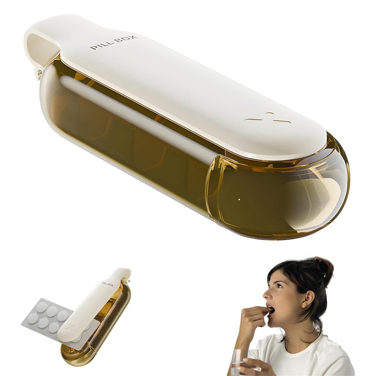 

Портативный органайзер, ящик для хранения с четырьмя отделениями, удобный для путешествий дозатор лекарств для пожилых людей One Size