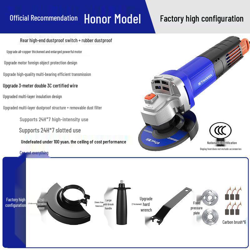 Compact Multifunctional Angle Grinder & Polisher