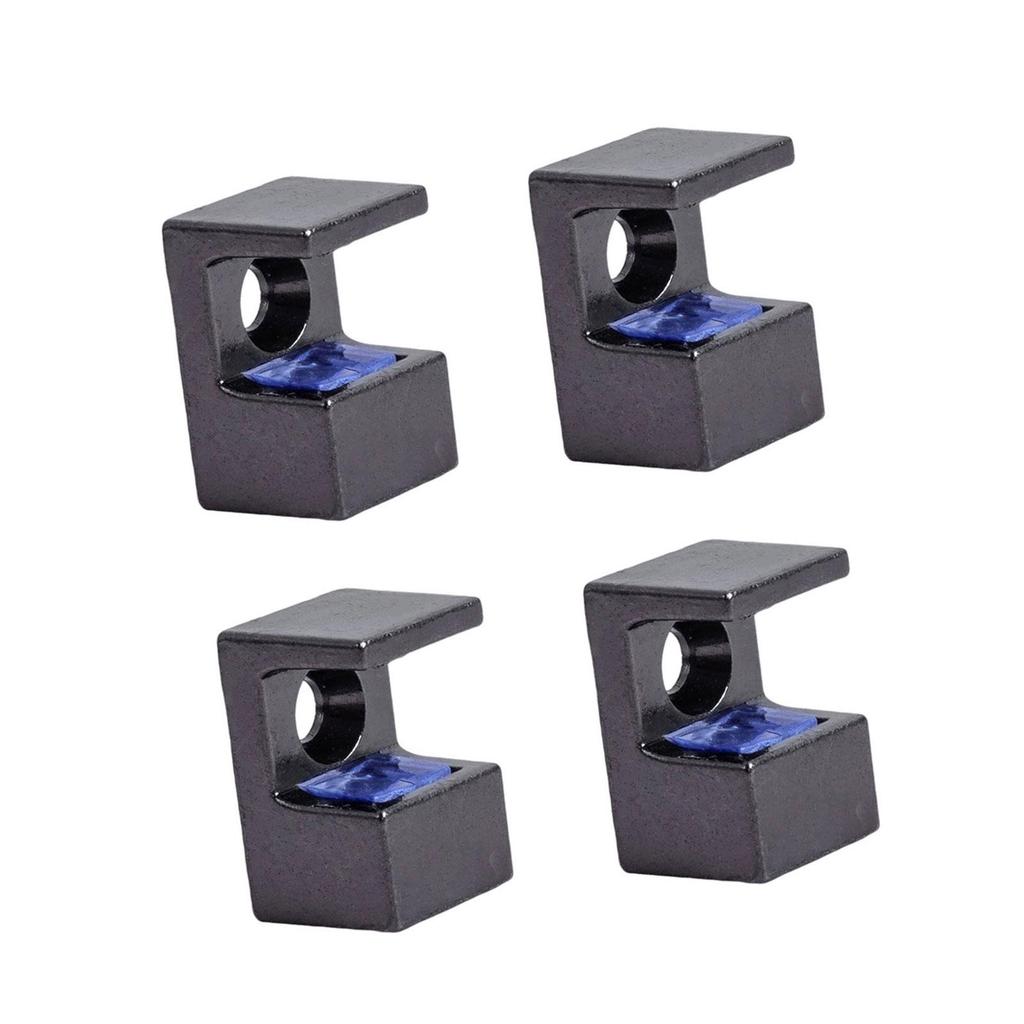 Robuste Morsetti in Lega di Zinco per Vetro 4 Pezzi Design Regolabili per Spessore Vetro 10 12 mm Adatti a Vari Stili di Casa