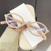 Fashion Oval Small Frame Presbyopia Glasses Vintage Women Reading Glasses Unisex Anti-blue Light Far-sighted Eyewear Plus Degree