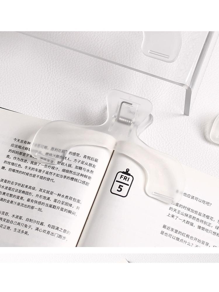 

ins transparent treasure cover head book clip book clip practical note clip student fixed book clip ticket clip reading book
