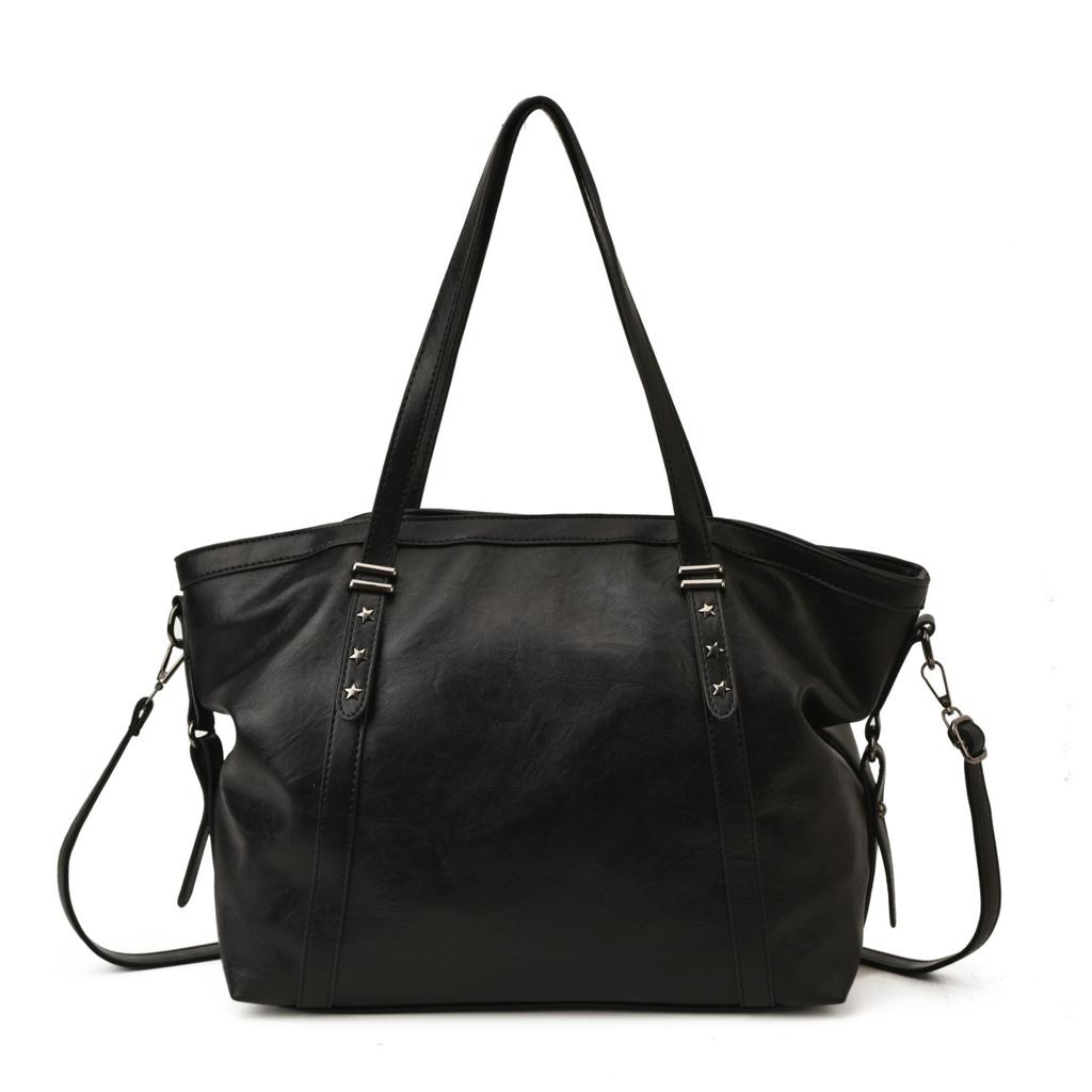 Large Capacity Faux Leather Tote Bag Women Shoulder Bag Everyday Use Work and Casual Bag