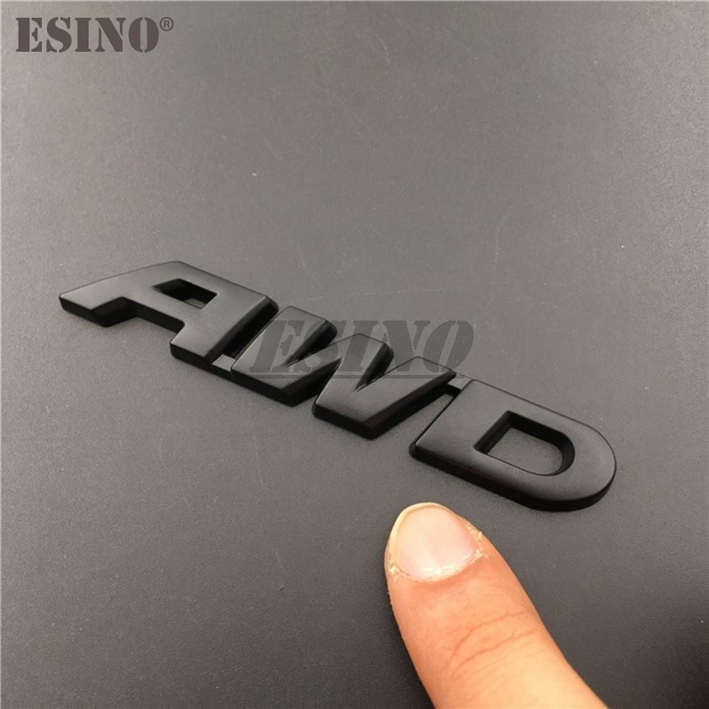 3D V6 AWD Car Metal Alloy Trunk Fender Adhensive Badge Body Tailgate Displaceme Emblem For Toyota Highlander V6