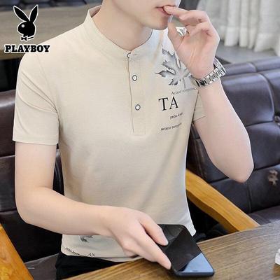 Men's Stand-Collar Short Sleeve Polo Shirt