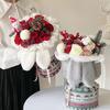Bouquet Material Bag Rabbit Ears Non-shedding Tear-resistance Plush Surface Semi-finished Flower Material Pack Festival Supply