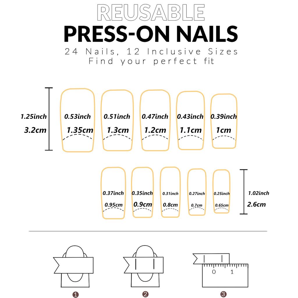 24Pcs Long Coffin Press On Nails, Pink French Tips with 3D Bow & Flower, Full Cover Fake Nails for Dating & Dinner