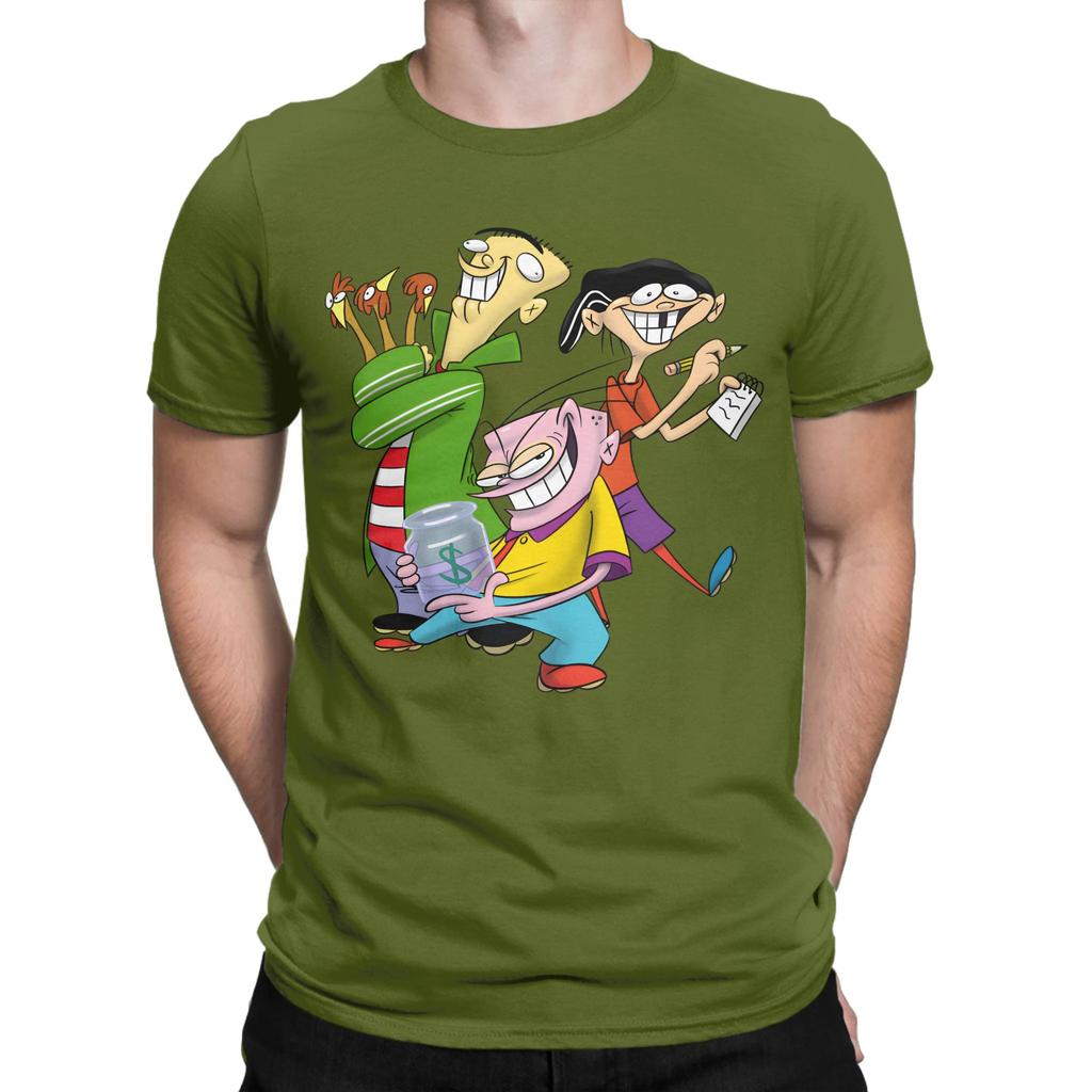 Unisex Ededd N Eddy Cartoon Retro Lustige Turm T-Shirts Baumwollkleidung Lustige Kurzarm Rundhals-T-Shirts Klassische T-Shirts
