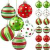 Christmas Decorations Set: 6cm Matte Painted Plastic Ball Ornaments, 12pcs