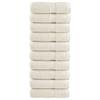 Vidaxl Ręczniczki Premium Solund 10 Szt., Kremowe, 30X50 Cm, 600 G/Cm²