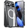 For Google Pixel 9 Case Compatible with MagSafe Metal Frame Matte Phone Cover