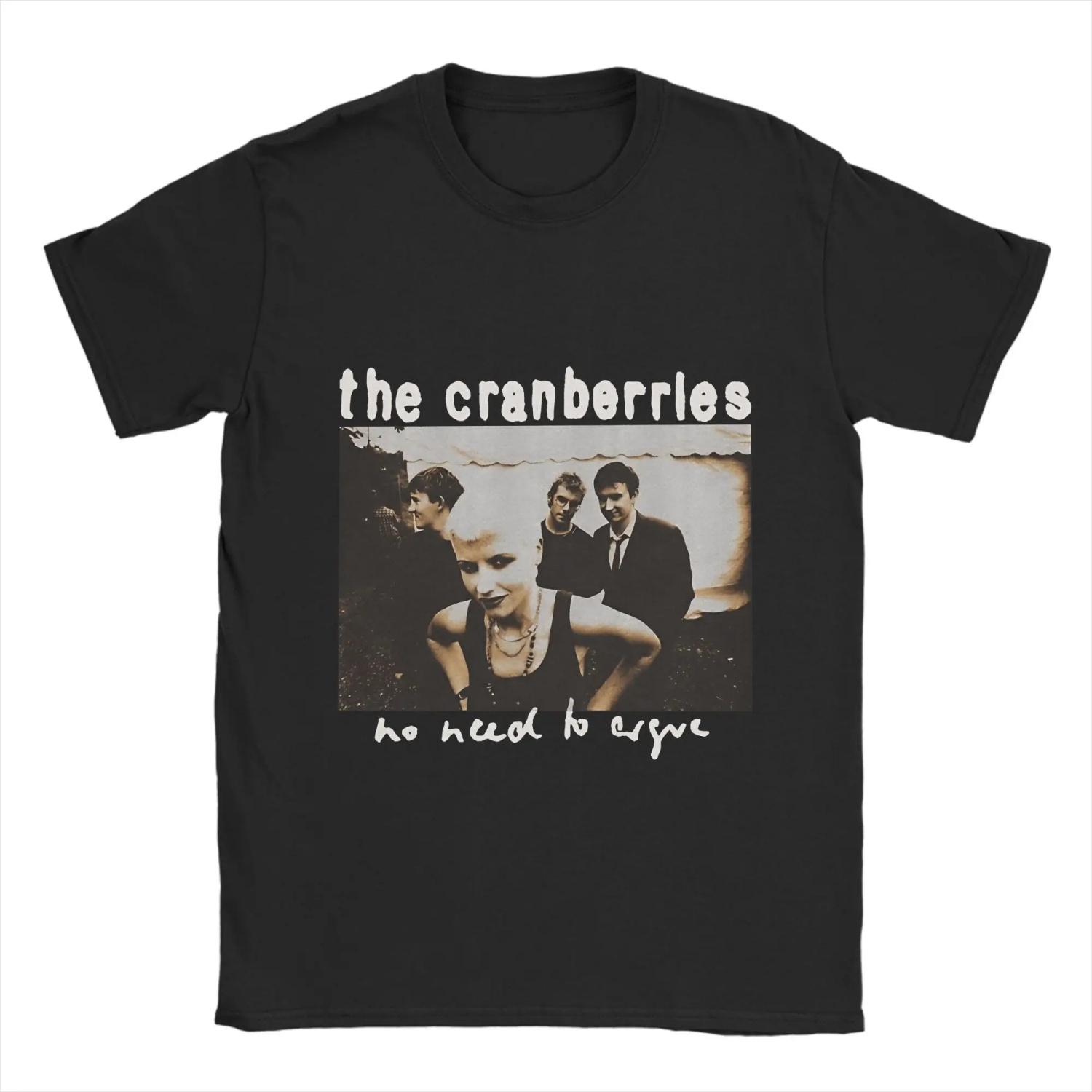 

Men s The Cranberries T Shirts 100% Cotton Clothes Leisure Short Sleeve Crew Neck Tee Shirt Plus Size T-Shirt S чёрный