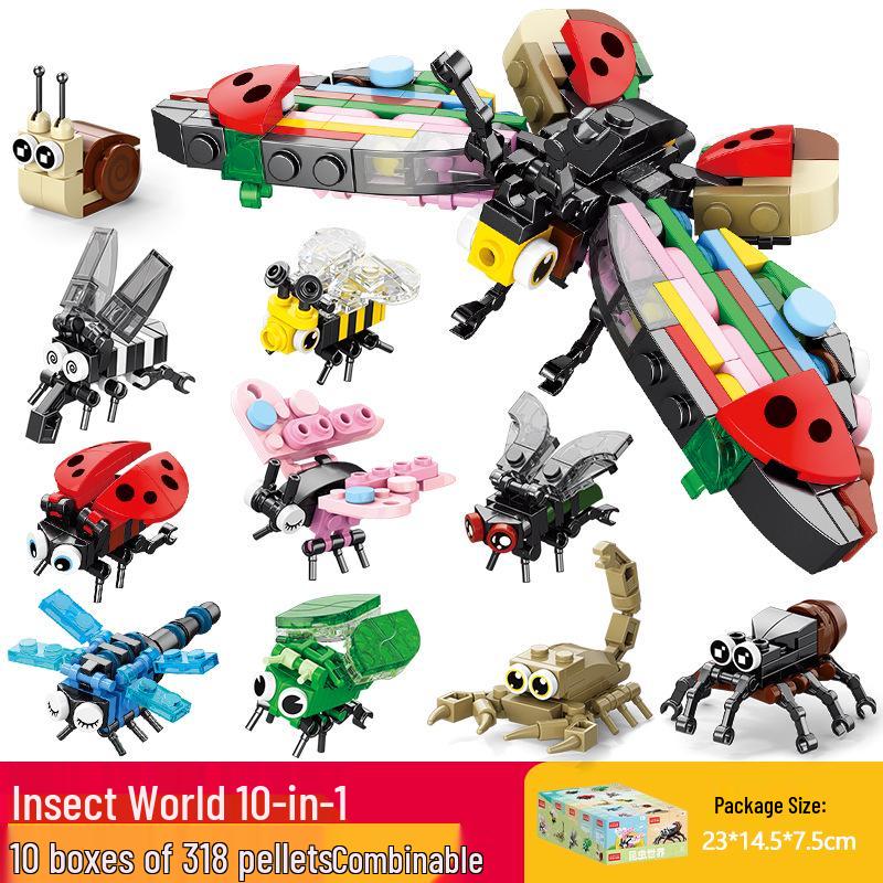 Xiaomingxing Bausteine - Kompatibel mit Lego, Pädagogisches Montagespielzeug mit kleinen Partikeln für Jungen