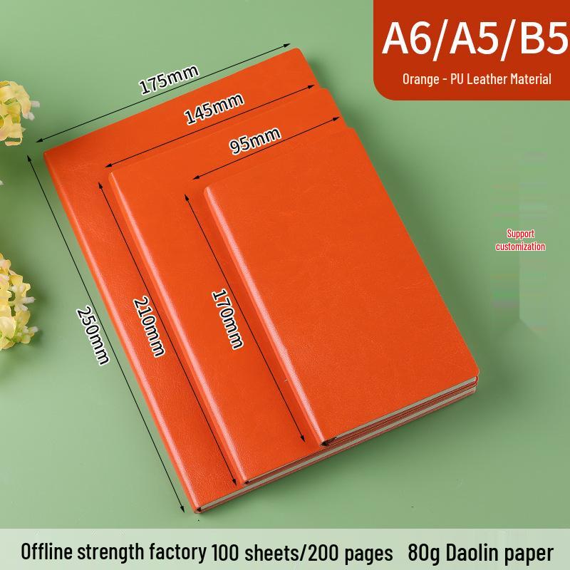 Custom Logo A5 Business Meeting Notebook - Personalized High-Value Gift