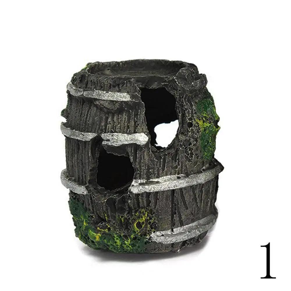 

Аксессуар для аквариумного оборудования Стеклянный аквариум Декорация для ландшафтного дизайна Изделия из смолы Искусственный антикварный декор для ландшафтного дизайна чёрный