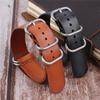 Handmade Retro Wiped Color Genuine Leather Watch Strap, 20/22mm