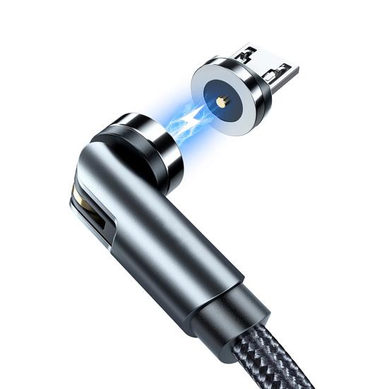 Data Cable Strong Suction Rotatable Anti-winding Magnetic 3 in 1 Fast Charger Cable