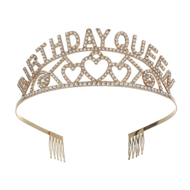 Brautkrone Tiara Legierung Strass Stirnband Hochzeitskrone Geburtstag Haarschmuck Party Stirnband Schmuck