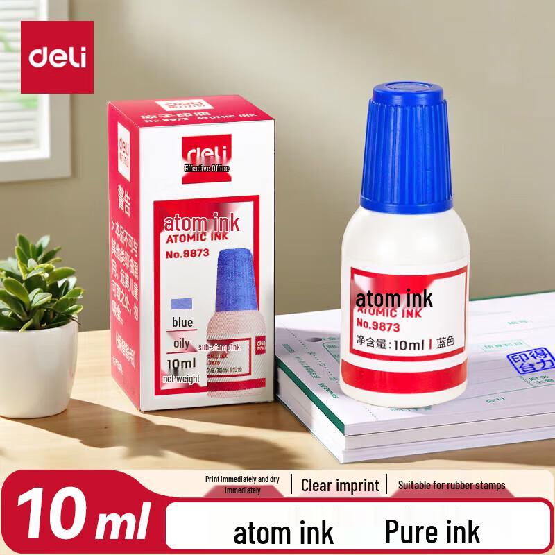 Deli 10ml Self-Inking Stamp Ink