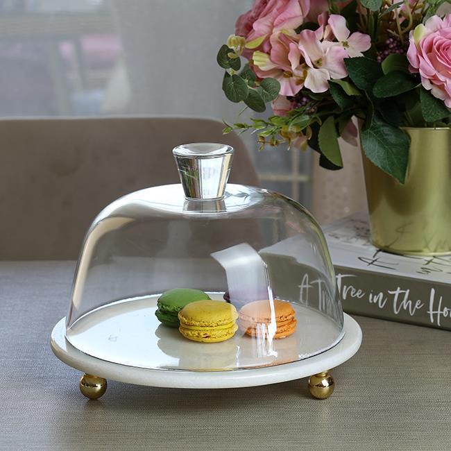 

Акаевский мрамор 25 см, белый стеклянный веер с золотой ножкой из бусинок