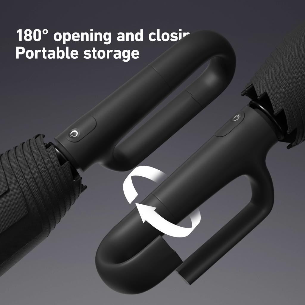 1 Handle Fully Automatic Folding Umbrella with Buckle, Easy to Carry Larger, Thicker and Sturdy. Suitable for Men and Women, Portable and Windproof