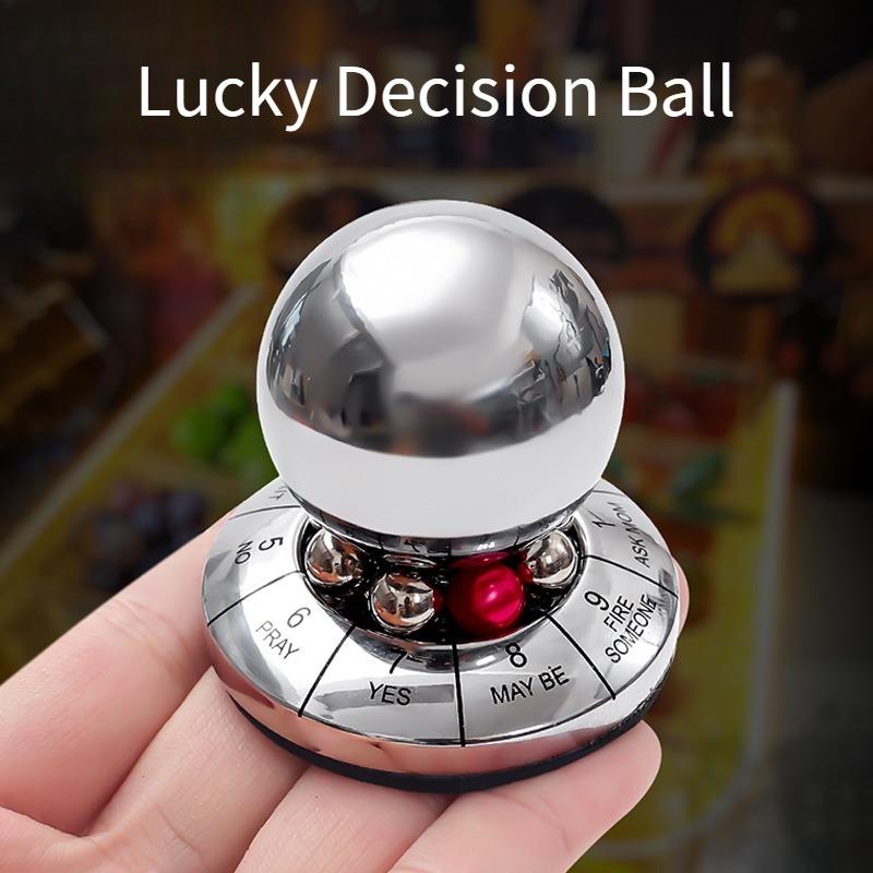 1PC global direct sales decision ball zinc alloy lucky ball rotating metal creative fate decision ornament crafts