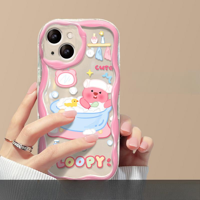 Anwendbar auf Apple 15promax Handyhülle IPhone 14/13 Niedlicher Cartoon-Ständer 11/12 Silikon Xs Sturzsicher