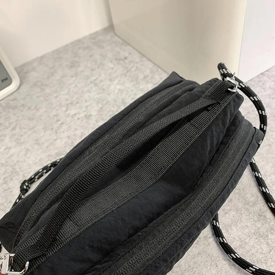 Unisex Camping Messenger Bag Große Kapazität Umhängetasche für Damen Herren Strapazierfähig Nylon Wander-Reise-Rucksack