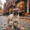 Knitwear Dog Pumpkin Pattern Coat Warm Cat Turtleneck Sweater Knit Pullover  Holiday Clothes
