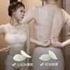 Comic chest u-shaped beautiful back underwear women's small breasts gather and expand, thickened chest pads, invisible big halter bra