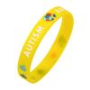 Autism Silicone Bracelets for Men Women, 12mm Soft Rubber Silicone Love Puzzle Autism Awareness Wristband,Sports Bangle