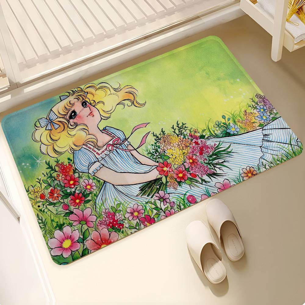 Classic Anime C-Candy C-Candy Room Mats Retro Multiple Choice Living Room Kitchen Rug Non-Slip Welcome Rug