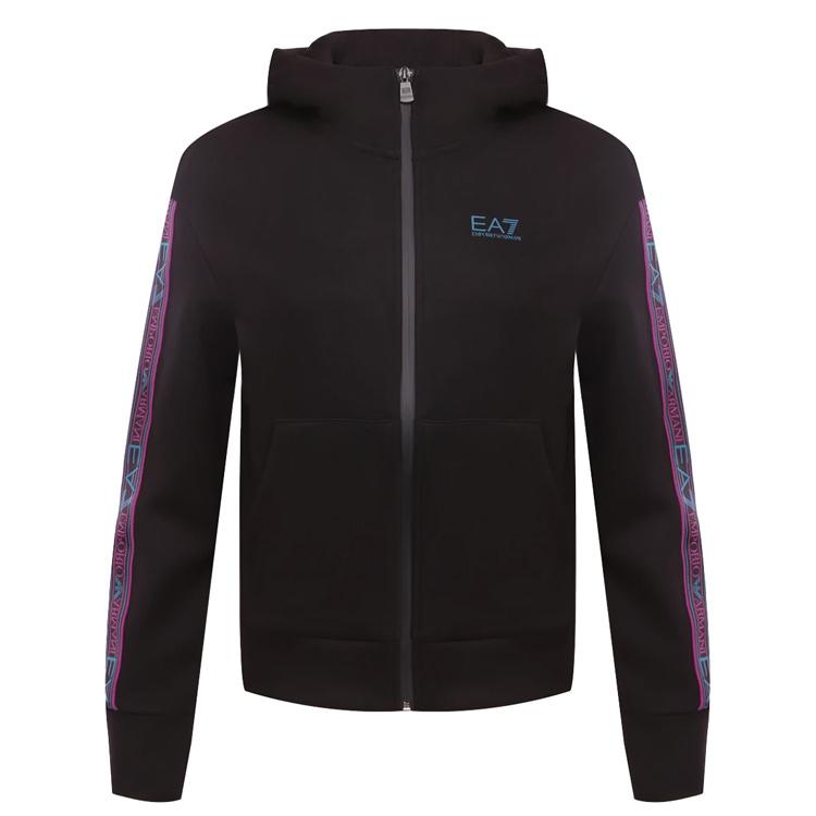 Женская толстовка с капюшоном и длинным рукавом на молнии Emporio Armani EA7 tops 6DTM03-TJUXZ-1200 XS