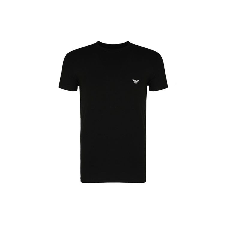 Emporio Armani Logo T-shirt Manches Courtes Couleur Unie Homme Hauts Noir 1110351-P7250-0020 S black