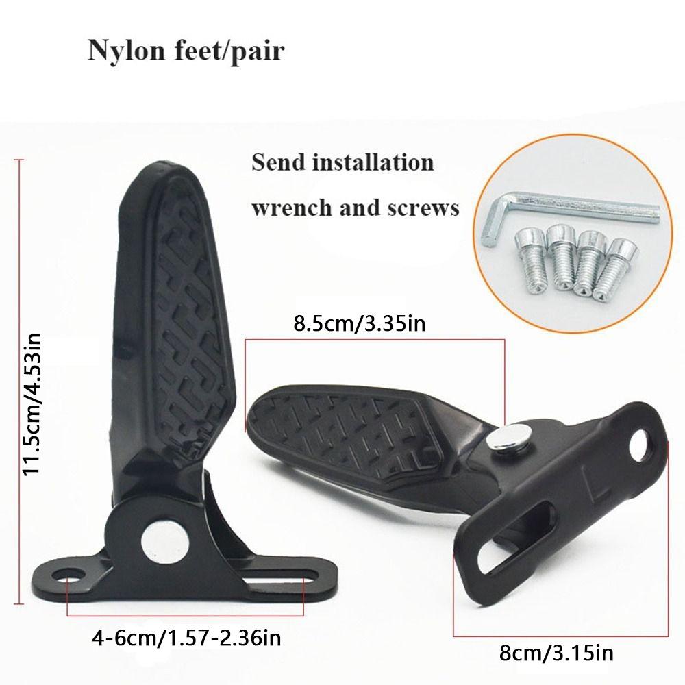 Thickened Aluminum Zinc Zinc Alloy Universal Foot Rest Pedal Foldable Footrest  Vehicles Accessories