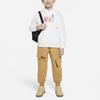 Nike Kids Logo Print Pocket Hoodie Kids Hoodies White FJ9701-121