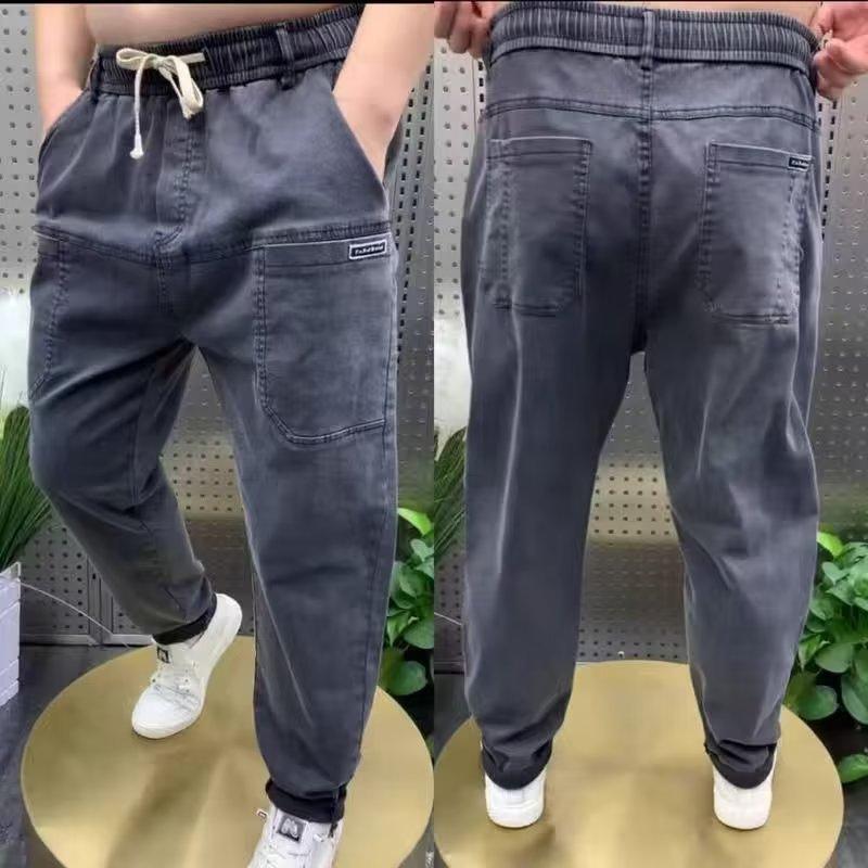 

Spring Plus Men s Leg Tied Jeans, Haren Pants, Versatile Pants XL