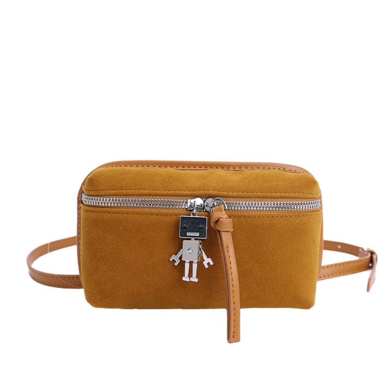 New autumn and winter fashion versatile cosmetic bag matte small square bag single shoulder oblique span bag storage box bag