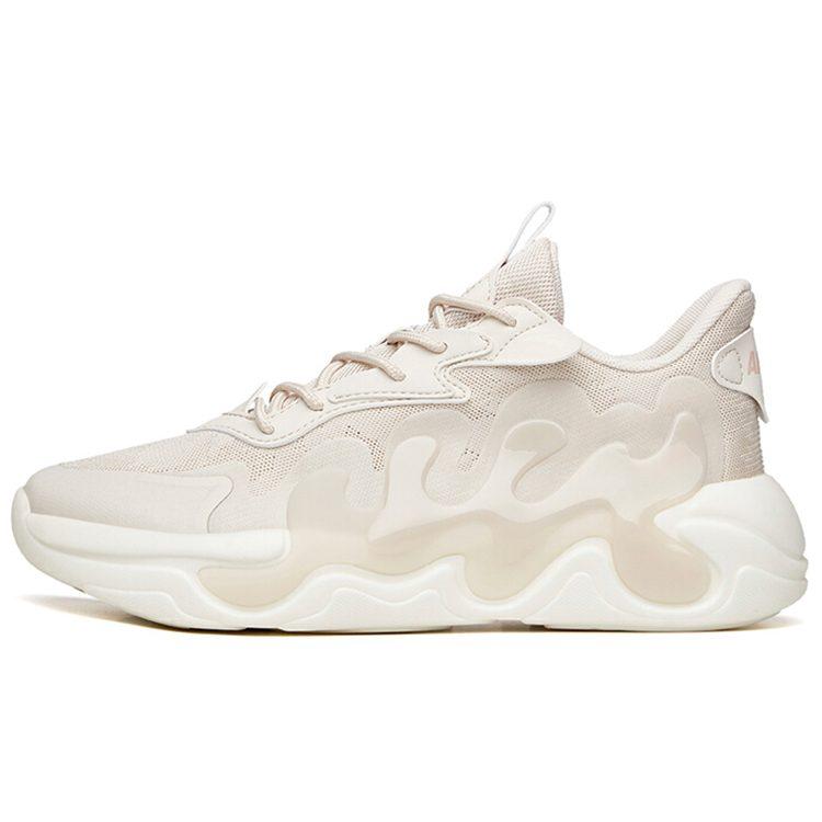 Anta Chao Worship 2.0 Breathable Cushioning Low Top Chunky Sneakers Women's Mud Gray 122138840-3