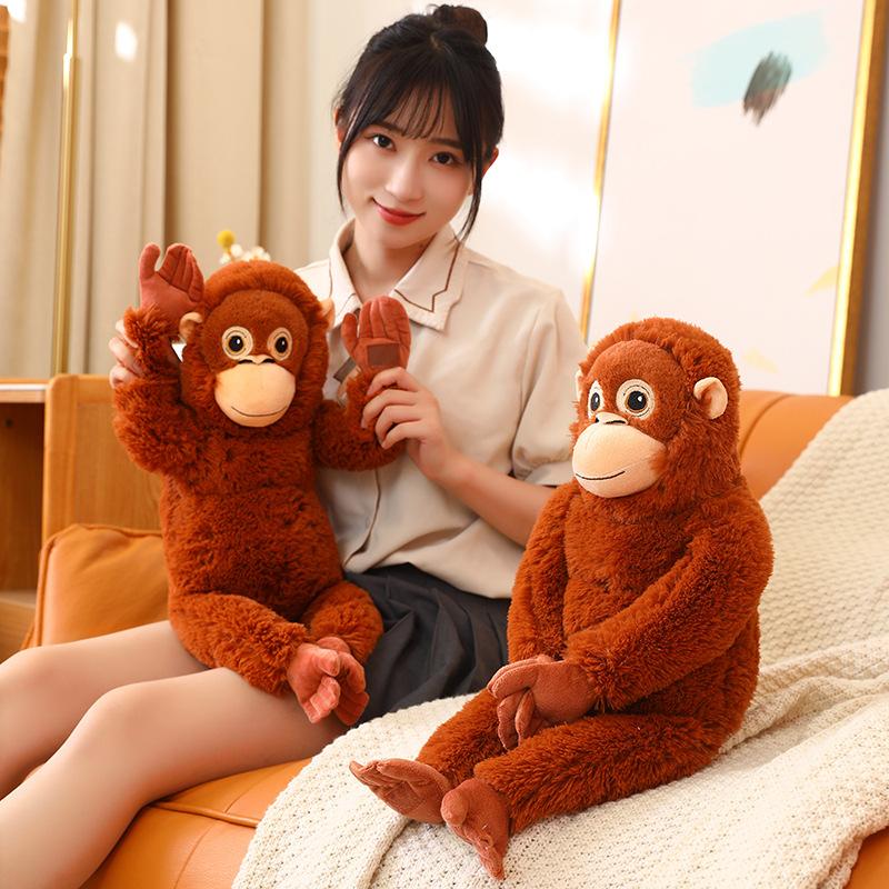66CM Cartoon Gorilla Plush Toy Chimpanzees Monkey Soft Stuffed Doll Backpack Car Bag Room Decor Children Toy Christmas Gift