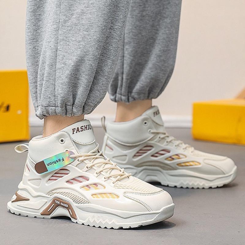 Fashion Men Sneakers Breathable High Top Casual Shoes Lace Up Platform Shoe Designer Tennis Shoes for Men Running Shoe Zapatillas Hombre