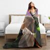 W-Wicked 2 Musical Movie Glinda Elphaba Blanket  Warm Soft Street Trend Plush Throw Blanket Flannel Bedspread Bed Cover