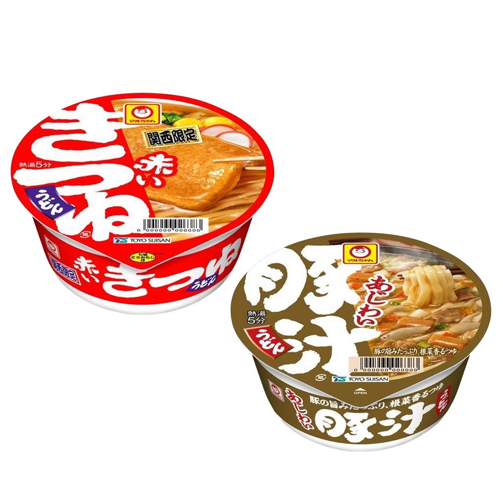 Japan TOYO SUISAN MARUCHAN (Ajiwai Pork Soup Udon / Akai Kitsune Udon) 1 Pc