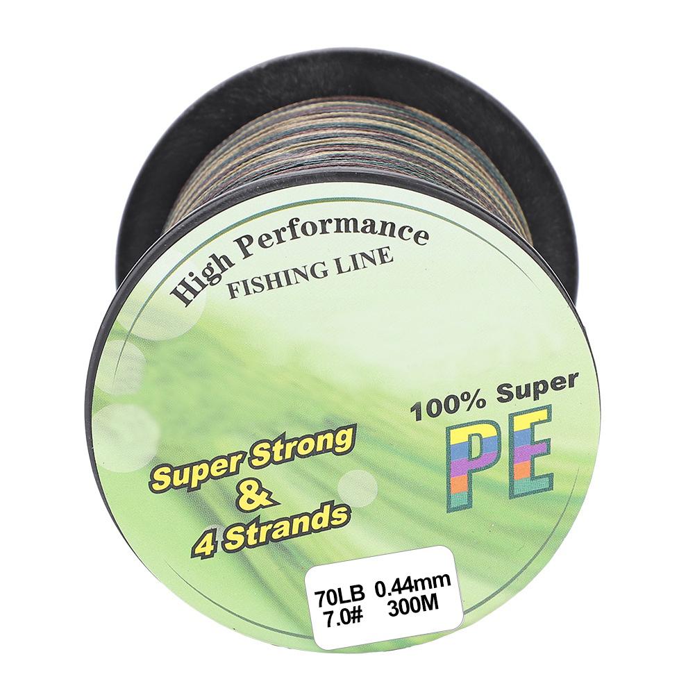 Fishing 4 Strands 300m PE Braided Saltwater Fishing Line Weave Kite Wire (7.0)